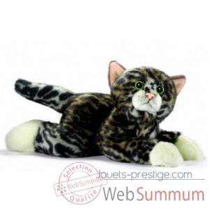 Anima - Peluche chatons tigre couche 30 cm aux pattes blanches -7047