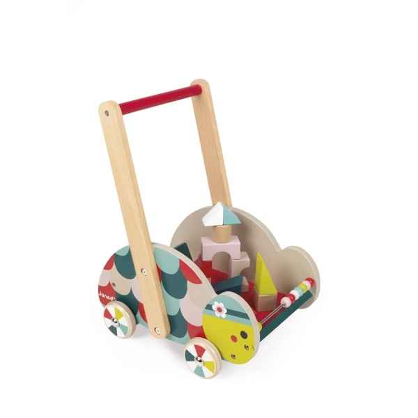 Chariot d'eveil tortue - baby forest janod -j08009
