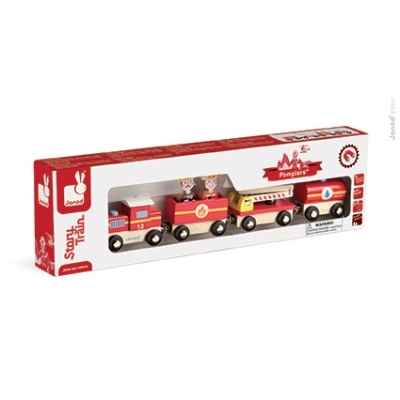 Story - train pompiers Janod -J08540