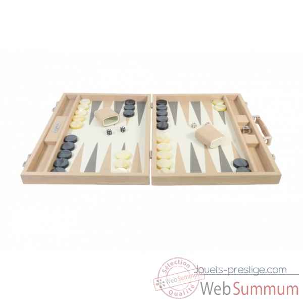 Backgammon camille cuir couture competition poudre -B671L-p -6