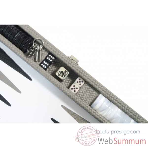 Backgammon camille cuir couture medium acacia -B71L-a -6