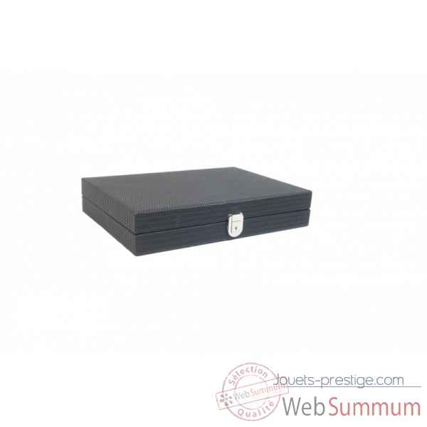 Backgammon camille cuir couture medium noir -B71L-n -2