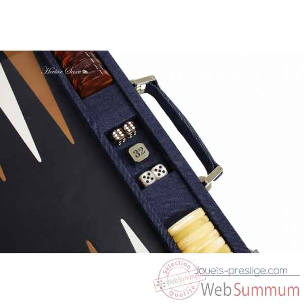 Backgammon daniel toile jeans competition bleu -B630C -3