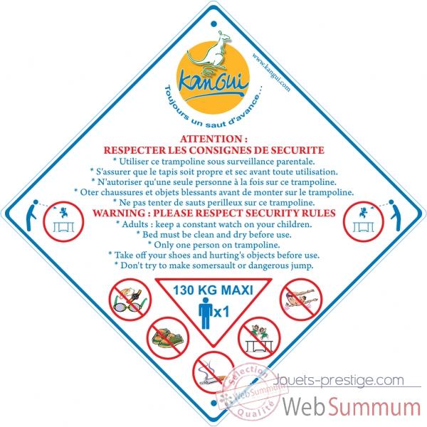 Panneau consignes de s�curit� pour usage public Kangui PANPRO