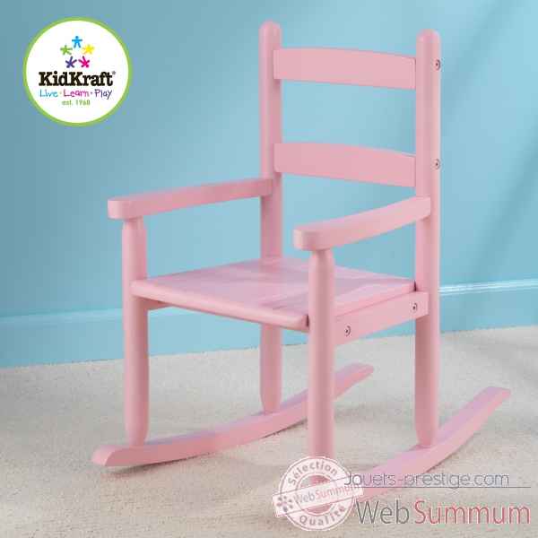 Fauteuil � bascule rose KidKraft -18104