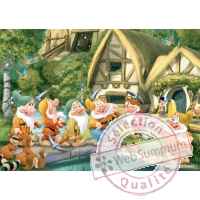 Puzzles disney blanche neige 100 pcs -2 King Puzzle BJ04754B