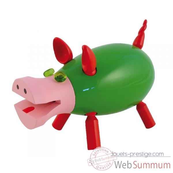 Tirelire le cochon qui rit vert Leblon-Delienne CQRST018VE
