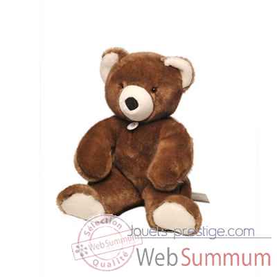 peluche Ours martin peluche - 50 cm - marron glace les petites maries -FABH3OURMARMG