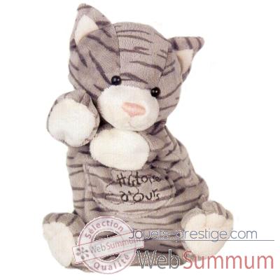 Peluche Histoire d\'ours marionnette pantin Chat tigre - HO1169