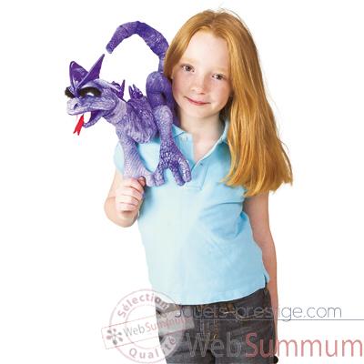 Marionnette peluche, Dragon sur l'�paule, pourpre -2523