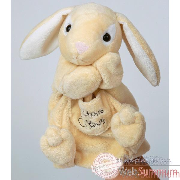 Marionnette peluche Lapin ivoire 1228