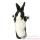 Grande marionnette peluche à main - Lapin noir et blanc-26004