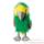 Marionnette peluche à main - Perroquet Amazone-23110
