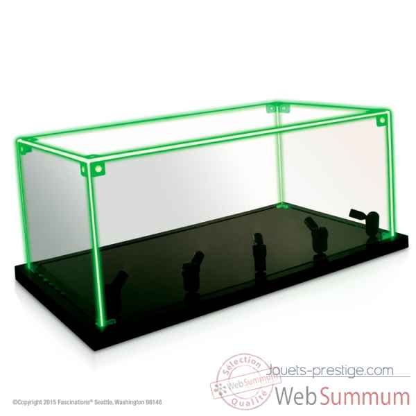 Grande vitrine rectang. acrylique lumineuse pour maquette 3d Metal Earth -5061930