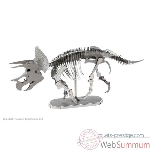 Maquette 3d en metal dinosaure triceratops squelette 3 Metal Earth -5061101