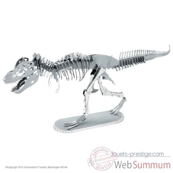 Maquette 3d en metal dinosaure tyrannosaure rex squelette Metal Earth -5061099