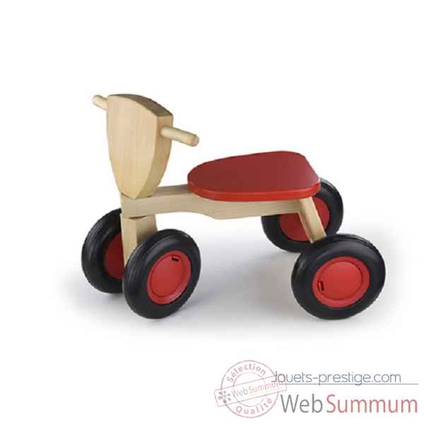 tricycle bois de hetre road star rouge New classic toys -1420