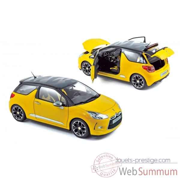 Citroen ds3 2010 pegase yellow with black roof Norev 181541