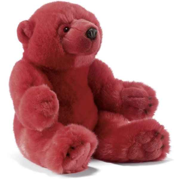 Peluche Oursons assis rouge Anima -7051