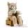 Peluche Chaton beige avec boîte et souris Anima-5587