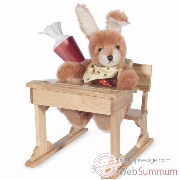 Peluche Hermann Teddy Original� Lapin �l�ve �cole, en mohair �dition limit�e -10116 1