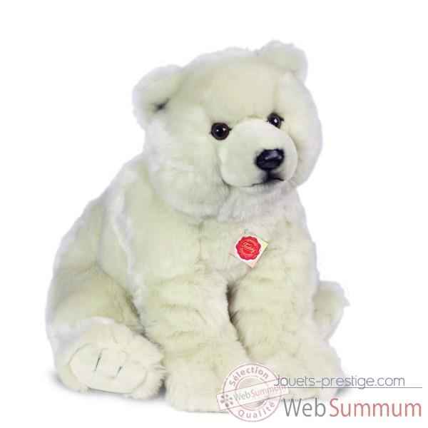 Peluche Hermann Teddy Collection Ours Blanc Assis 50 cm -91530 0