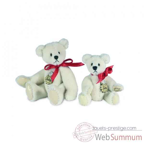Peluche hermann teddy teddy blanc 6 cm -15386 3