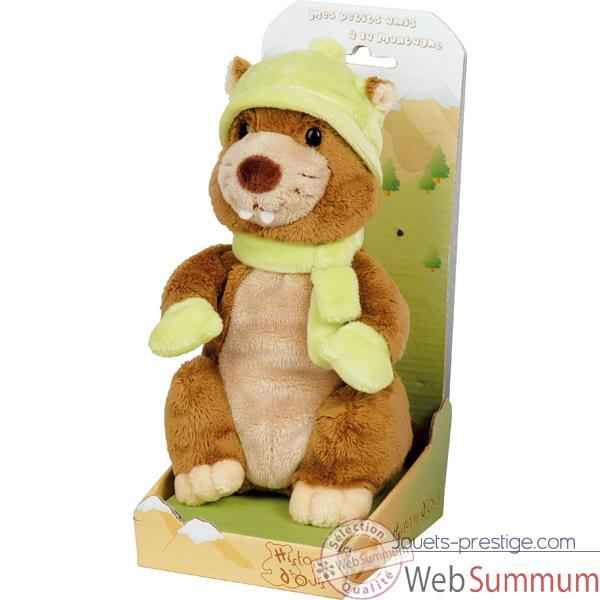 Peluche Marmotte amis � la montagne - ho1137m