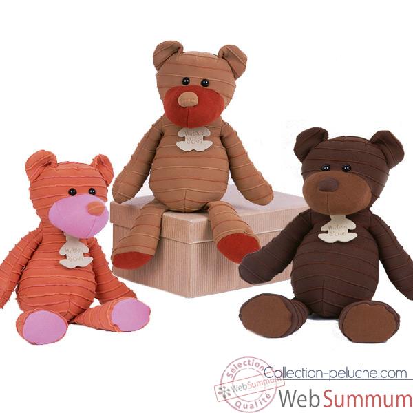 Peluche Ours couture lot de 2 -ho1070