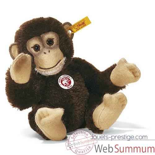 Peluche Steiff Chimpanze Bongo mohair brun -st030826