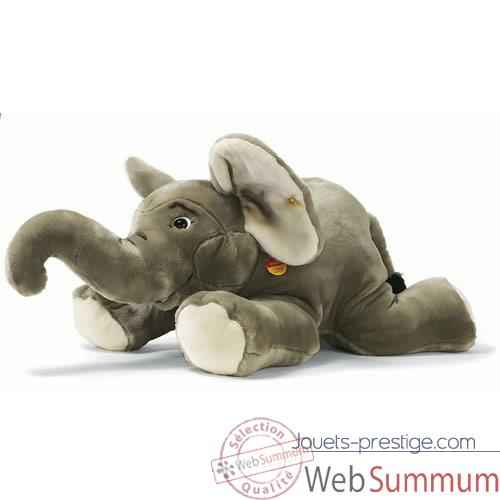 Peluche Steiff Elephant couche gris -st064050