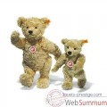 Vid�o Peluche Steiff Ours Teddy 1920 mohair blond clair -st000645