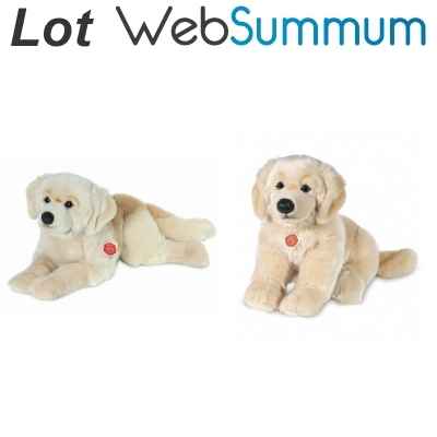 2 Peluches Labrador Golden Retriever Hermann Teddy -LWS-301