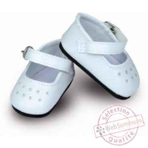 Chaussures a bride coloris blanc taille 34 cm Petitcollin -603402