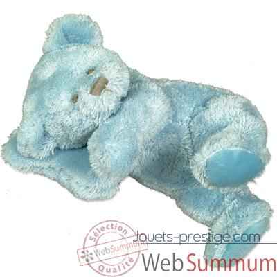 Les Petites Marie-Peluche retro, ours Mathias couleur bleu
