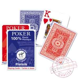 100% plastic poker Piatnik-jeux 136108