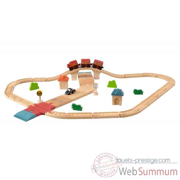 Circuit rails + routes Plan Toys -6608