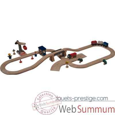 Circuit transports marchandises en bois - Plan Toys 6214