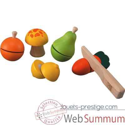 Jeu de fruits et legumes en bois - Plan Toys 5337