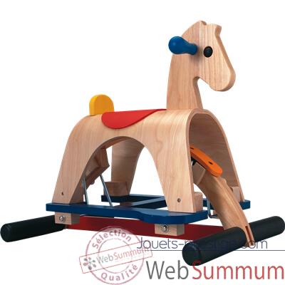 Matheo Cheval de rod�o � bascule en bois - Plan Toys 3405