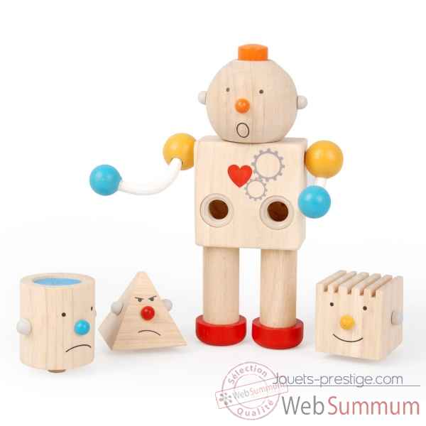 Jouet en bois  Robot transformeur Plan Toys 5183