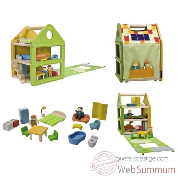 Maison de poupees - planwood en bois  Plan Toys -7600