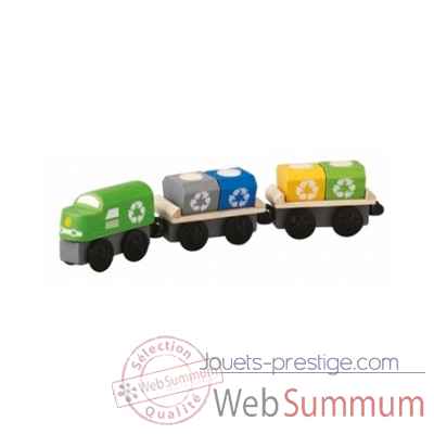 Train de recyclage jouet en bois plantoys 6252
