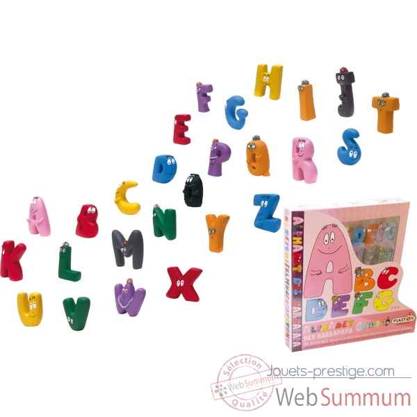Les jouets d\'eveil l\'alphabet des barbapapa Figurine Plastoy 60816