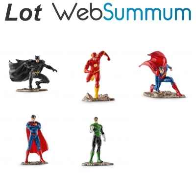 Lot 5 Figurines Super Heros Schleich -LWS-114