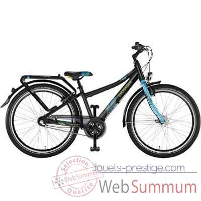 Bicyclette alu 24\'\'7 vit noir-lagoon crusader 24-7 city light Puky -4860