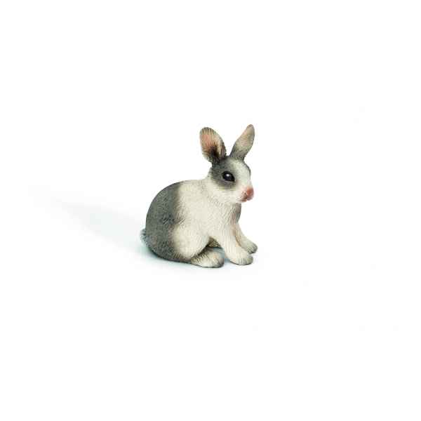 Figurine lapin assis animaux schleich 13673