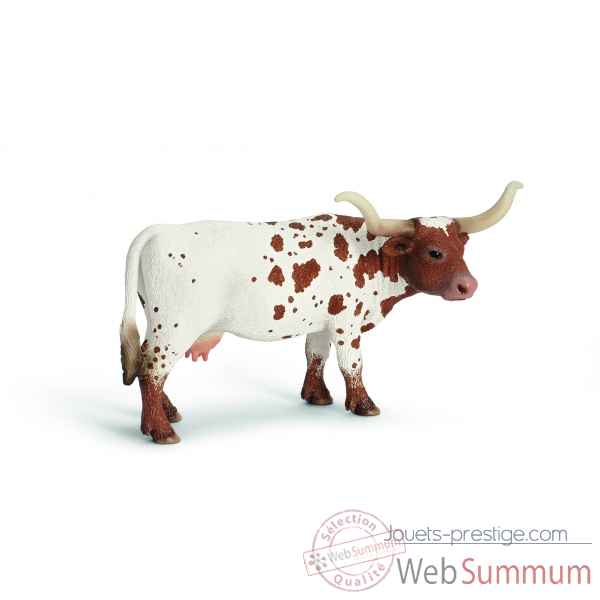 Figurine vache longhorn du texas animaux schleich 13685