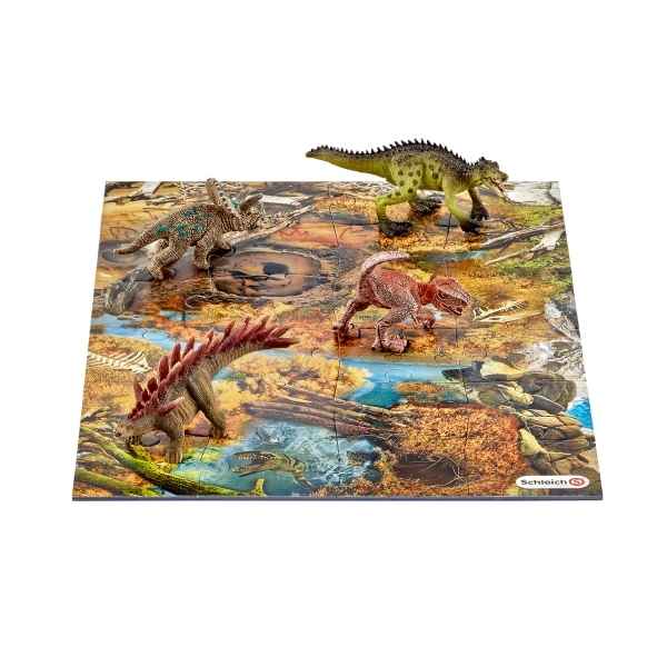 Mini-dinosaures avec puzzle marecage schleich -42331