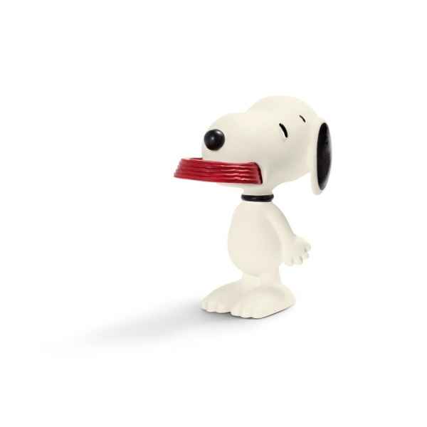 Snoopy holding his supper schleich -22002